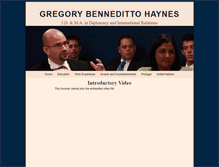 Tablet Screenshot of gregoryhaynes.com